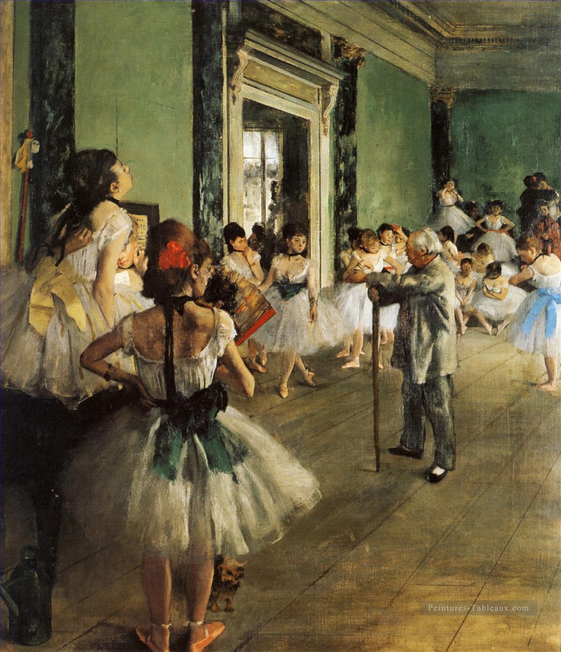 cours de danse Impressionnisme danseuse de ballet Edgar Degas Peintures à l'huile